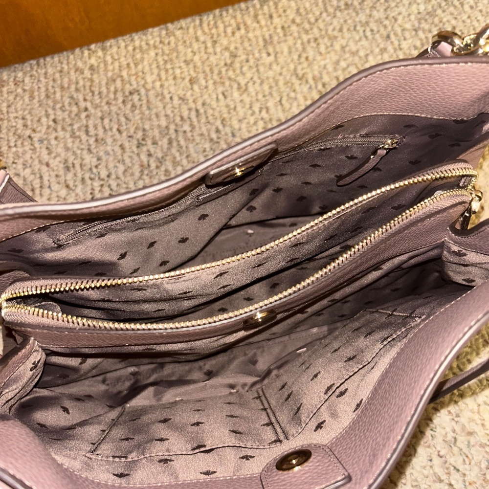 Kate Spade satchel snakeskin and mauve - Picture 3 of 4